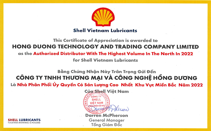 HONG DUONG Certificate of Appreciation 2023 signed 2